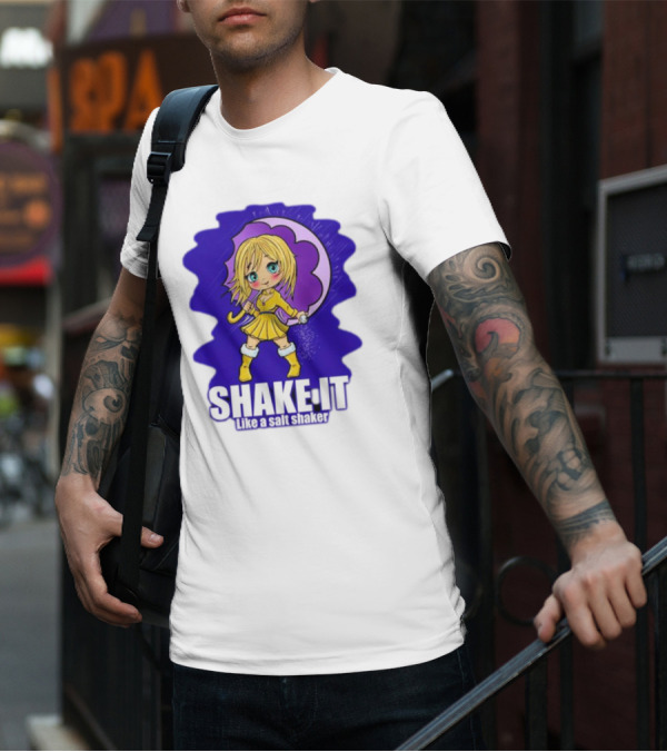 SHAKE IT Like A Salt Shaker Anime Girl T-Shirt