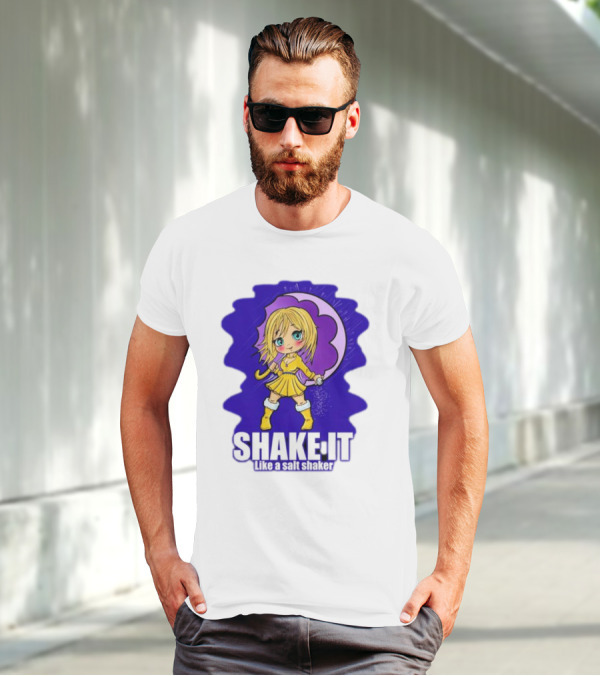 SHAKE IT Like A Salt Shaker Anime Girl T-Shirt