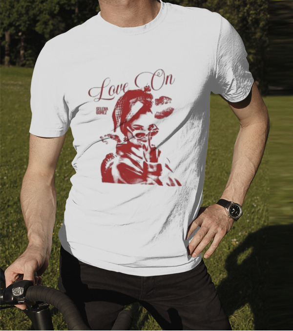 Selenagomez Love On Red Lips And Figure T-Shirt