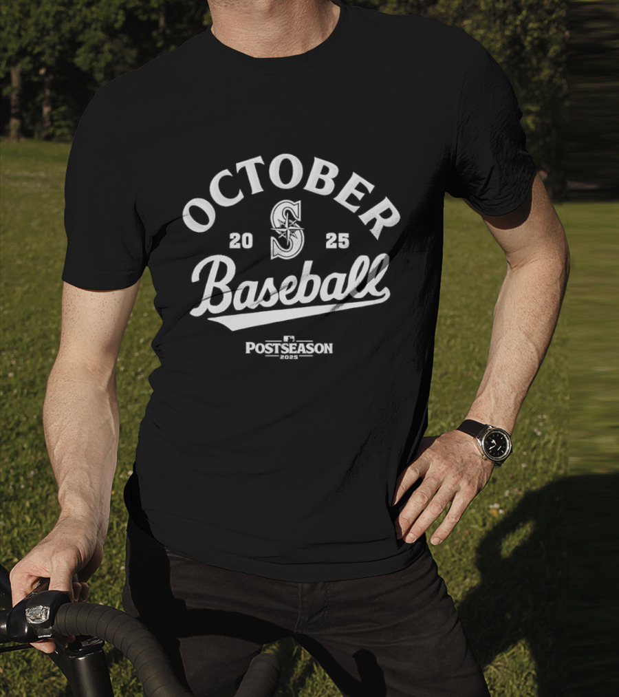 Seattle Mariners October Baseball Postseason 2025 T-Shirt