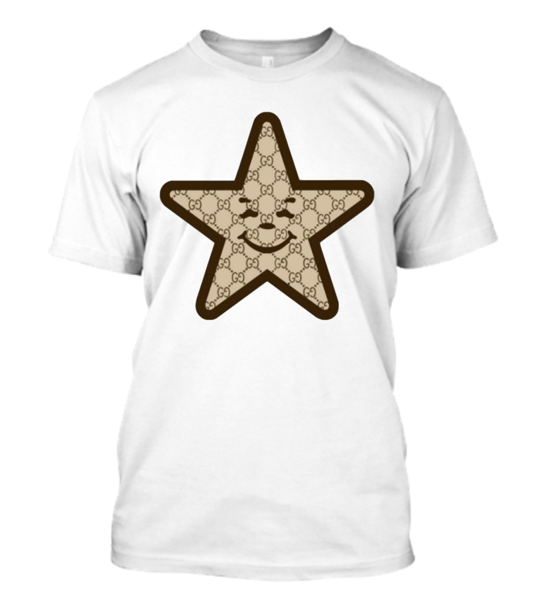 Asspizza Gucci Star Smiley Face T-Shirt