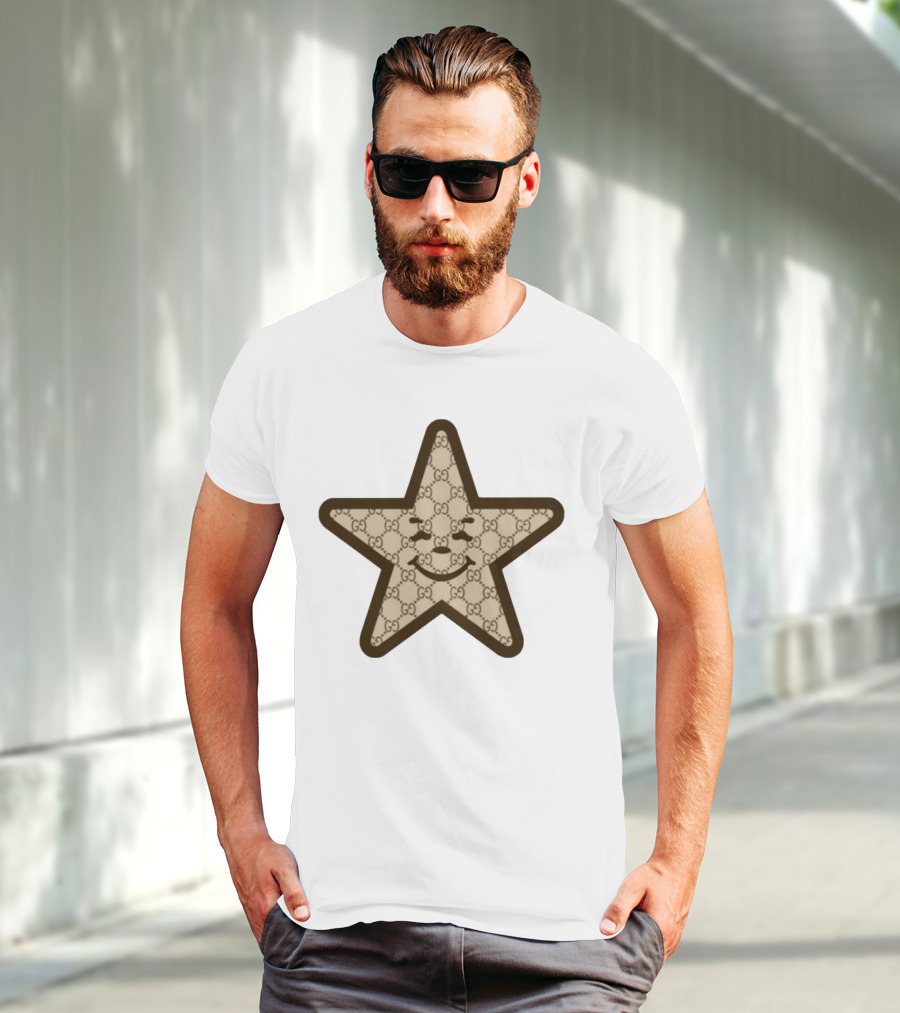 Asspizza Gucci Star Smiley Face T-Shirt