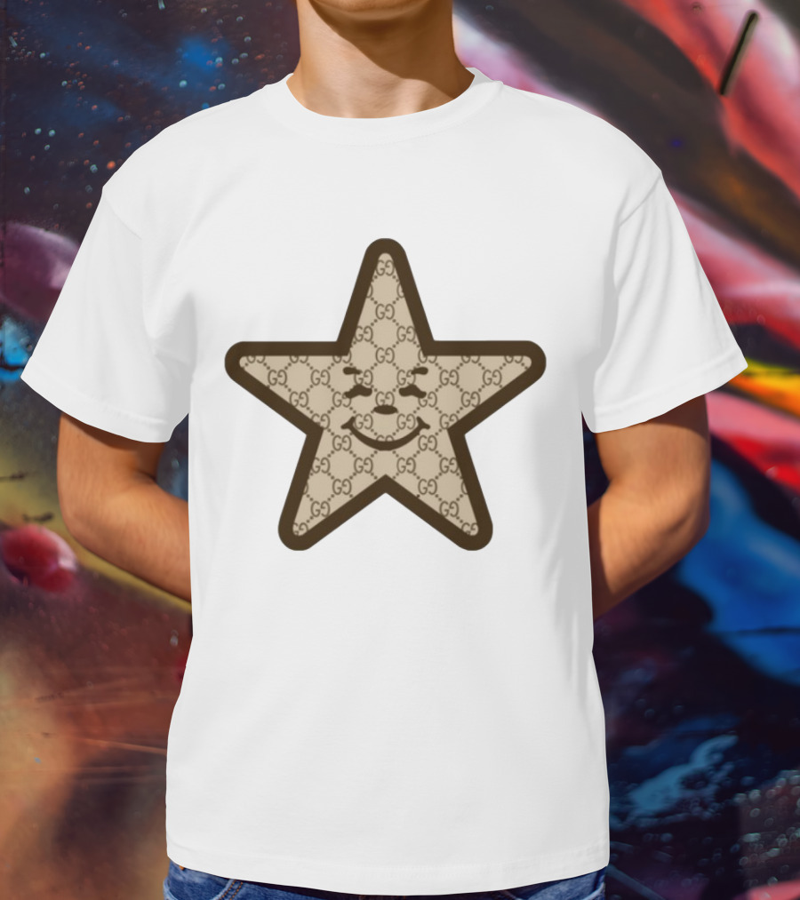 Asspizza Gucci Star Smiley Face T-Shirt