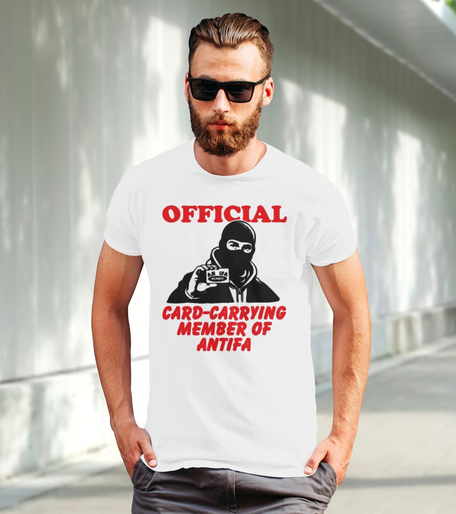 Official Card-Carrying Member Of Antifa T-Shirt