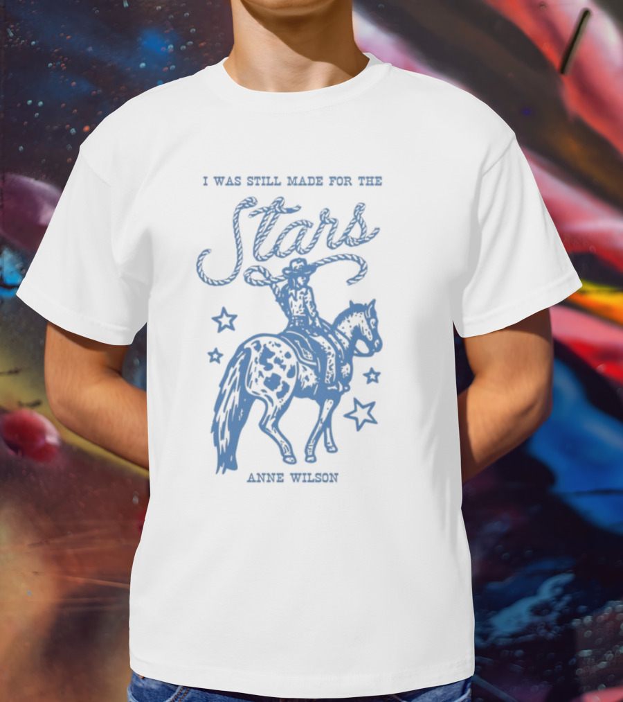 I Was Still Made For The Stars Annie Oakley Cowboy Horse Silhouette T-Shirt