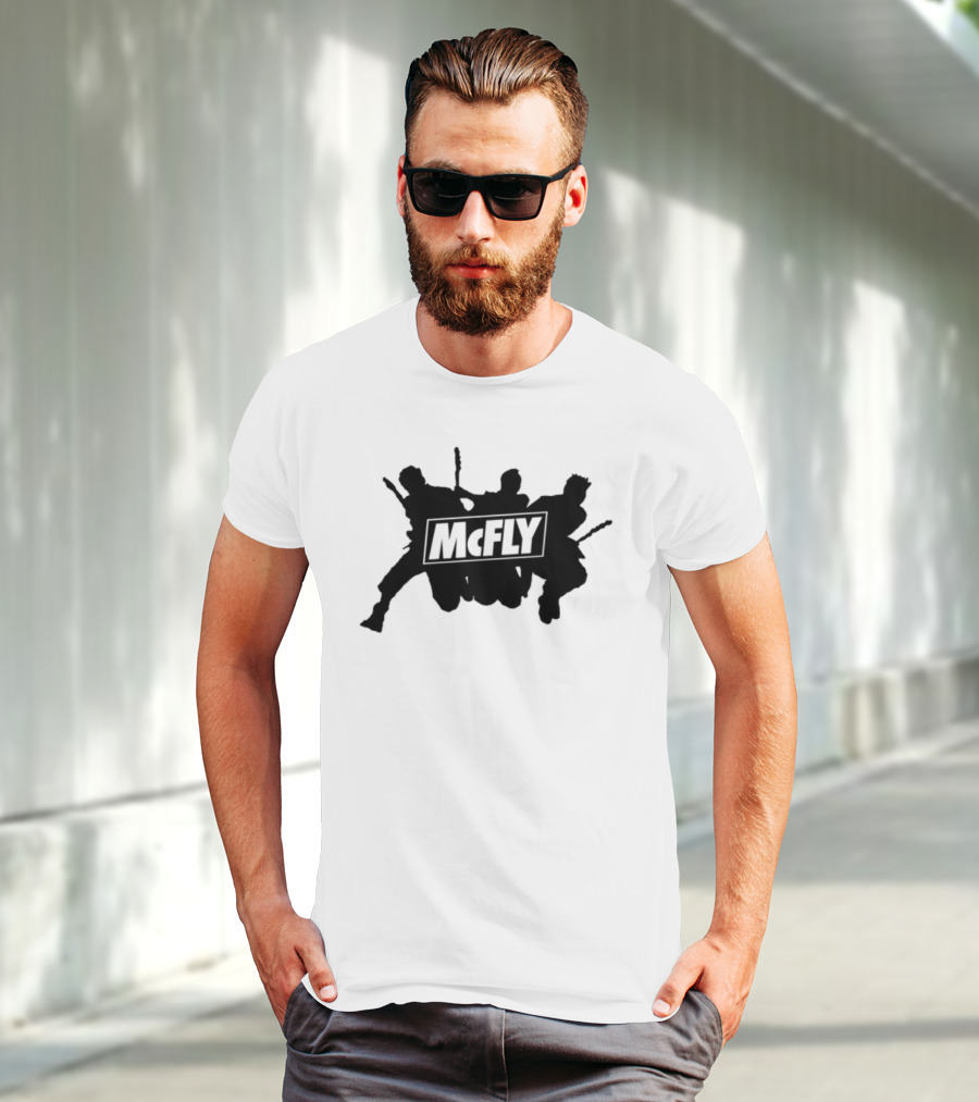 Mcfly Busted Comic Vs Battle Iconic Marteee Fan Collaboration T-Shirt