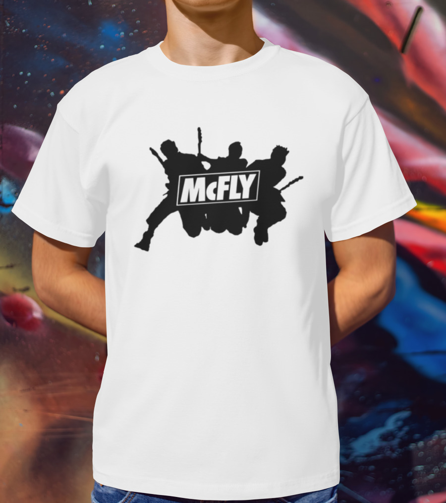 Mcfly Busted Comic Vs Battle Iconic Marteee Fan Collaboration T-Shirt