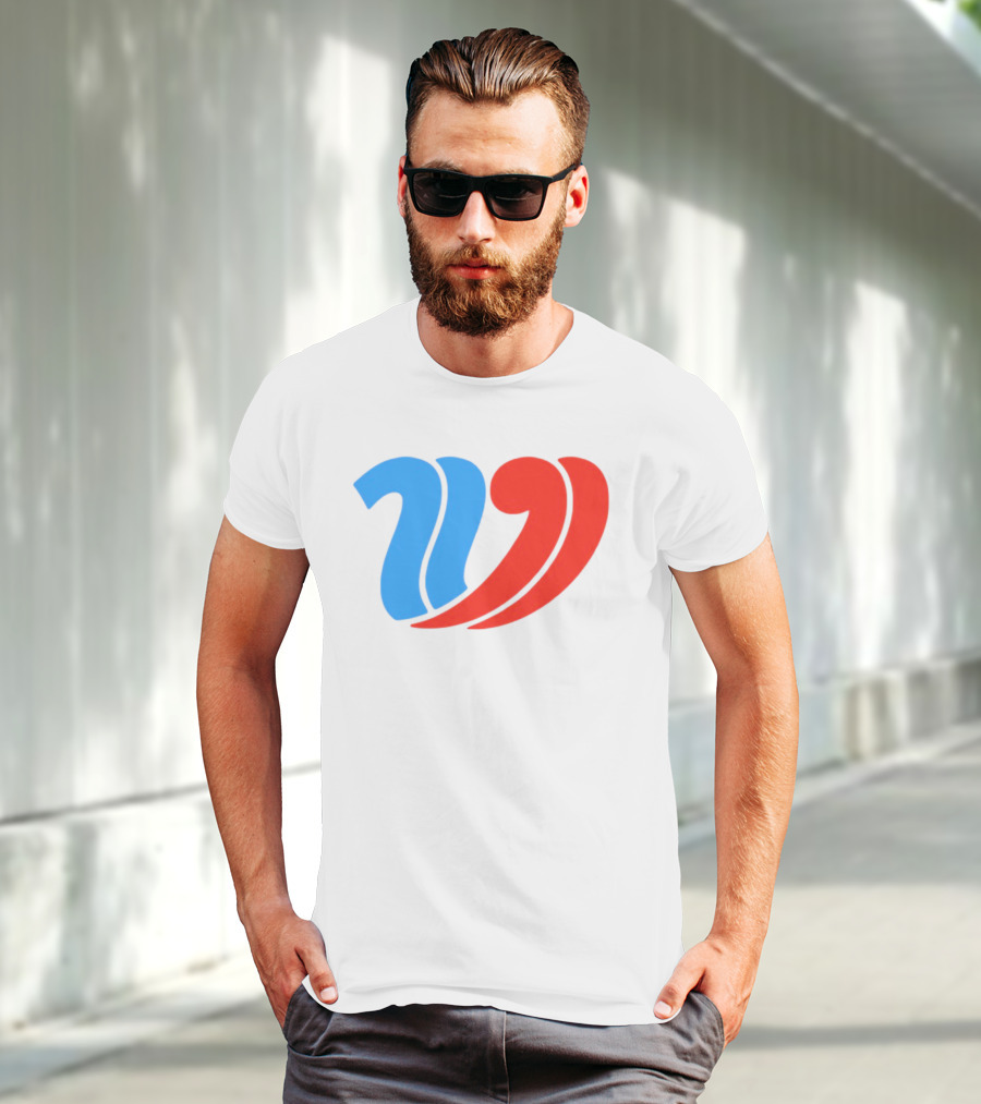 Vulfansa Blue Red Stylized W Icon T-Shirt