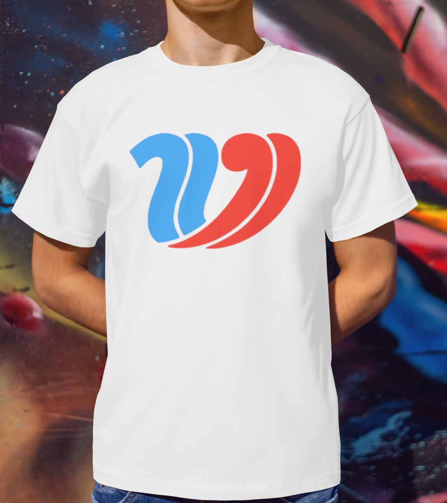 Vulfansa Blue Red Stylized W Icon T-Shirt