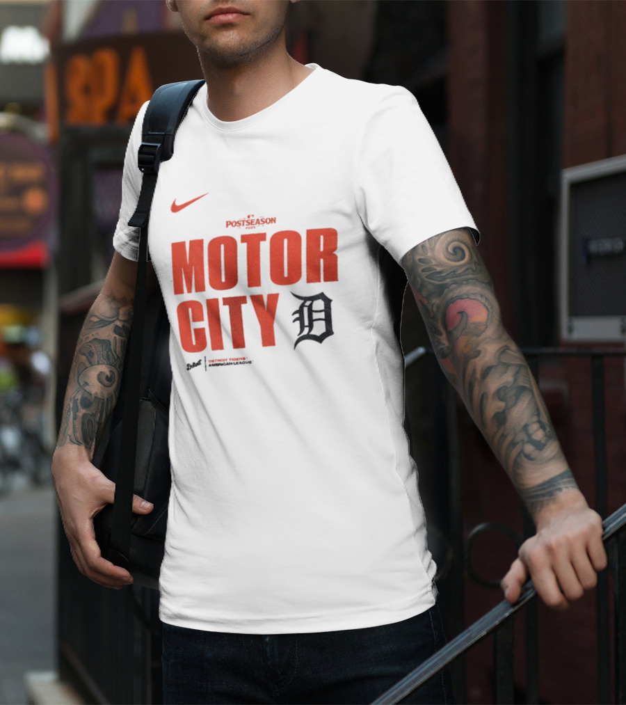 Nike 2025 MLB Postseason Motor City Detroit Tigers T-Shirt