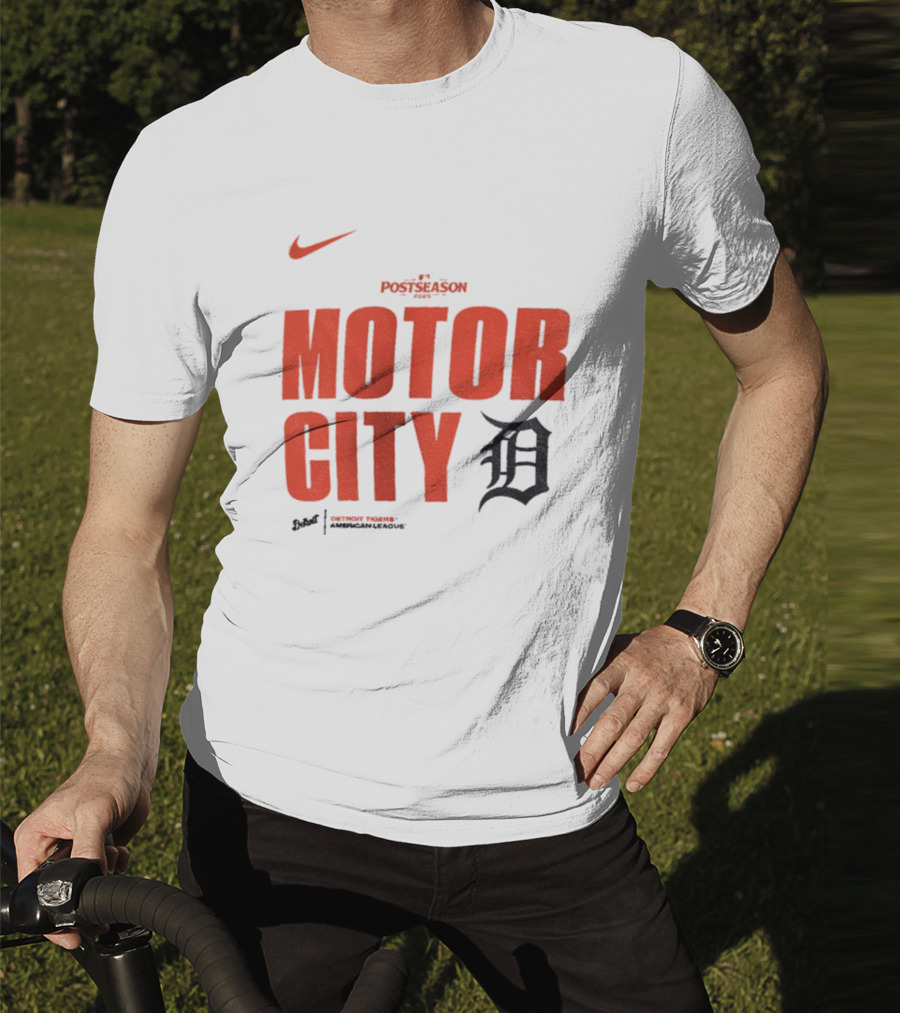 Nike 2025 MLB Postseason Motor City Detroit Tigers T-Shirt