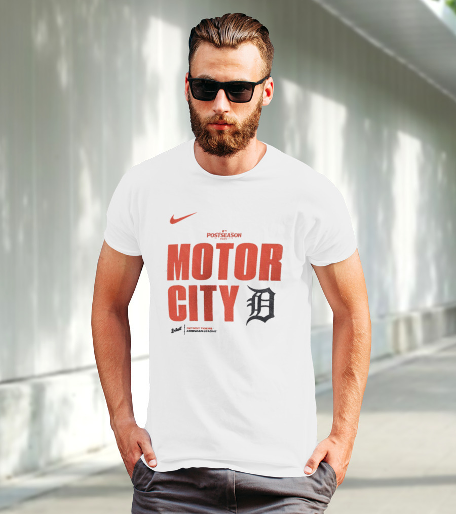 Nike 2025 MLB Postseason Motor City Detroit Tigers T-Shirt