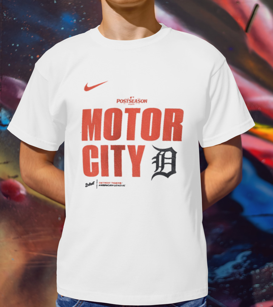 Nike 2025 MLB Postseason Motor City Detroit Tigers T-Shirt