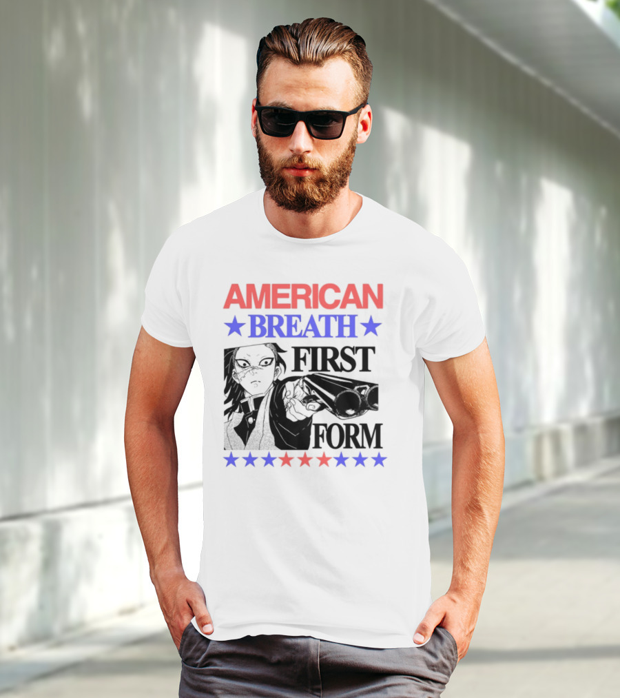 Hoshis American Breath First Form Stars Banner T-Shirt