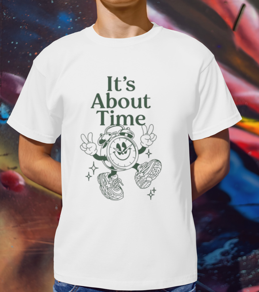 It's About Time Happy Peace Signs Sparkles T-Shirt