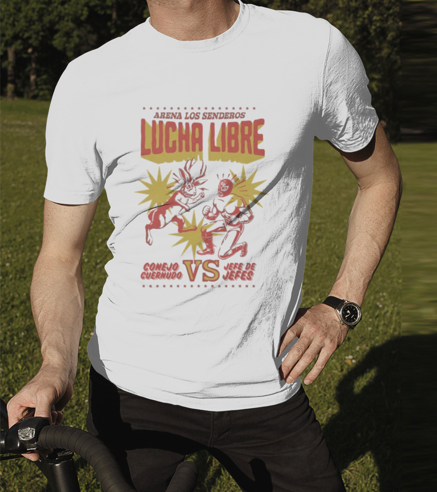Arena Los Senderos Lucha Libre Conejo Cornudo VS Jefe De Jefes Classic Matchup T-Shirt