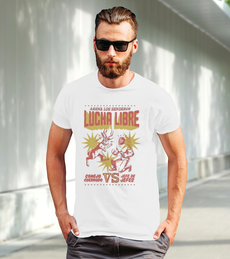 Arena Los Senderos Lucha Libre Conejo Cornudo VS Jefe De Jefes Classic Matchup T-Shirt