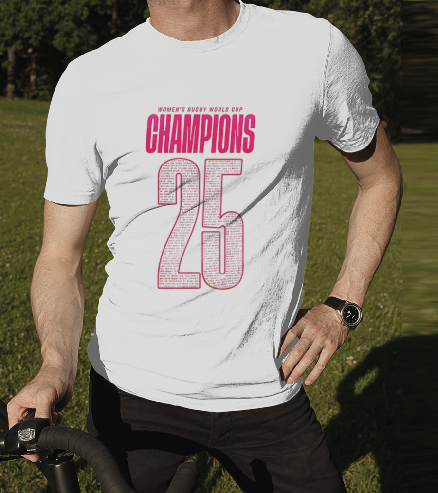 England Women Rugby World Cup Champions 25 T-Shirt