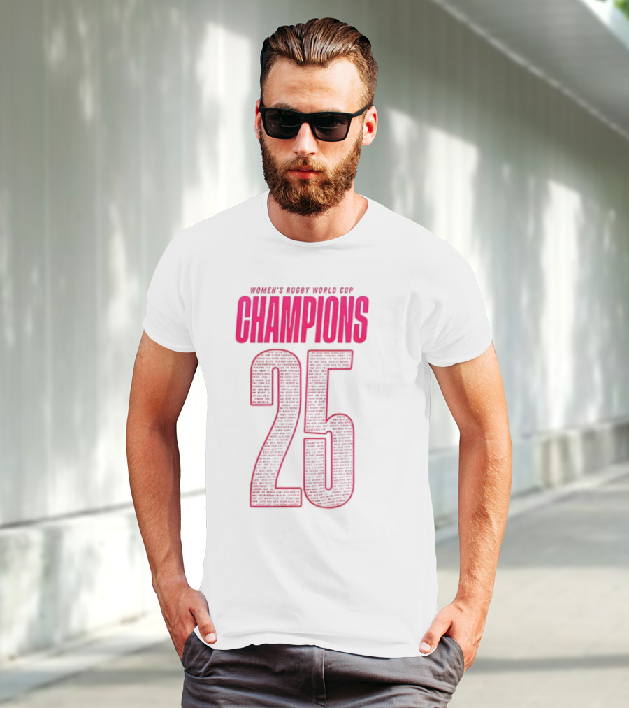 England Women Rugby World Cup Champions 25 T-Shirt