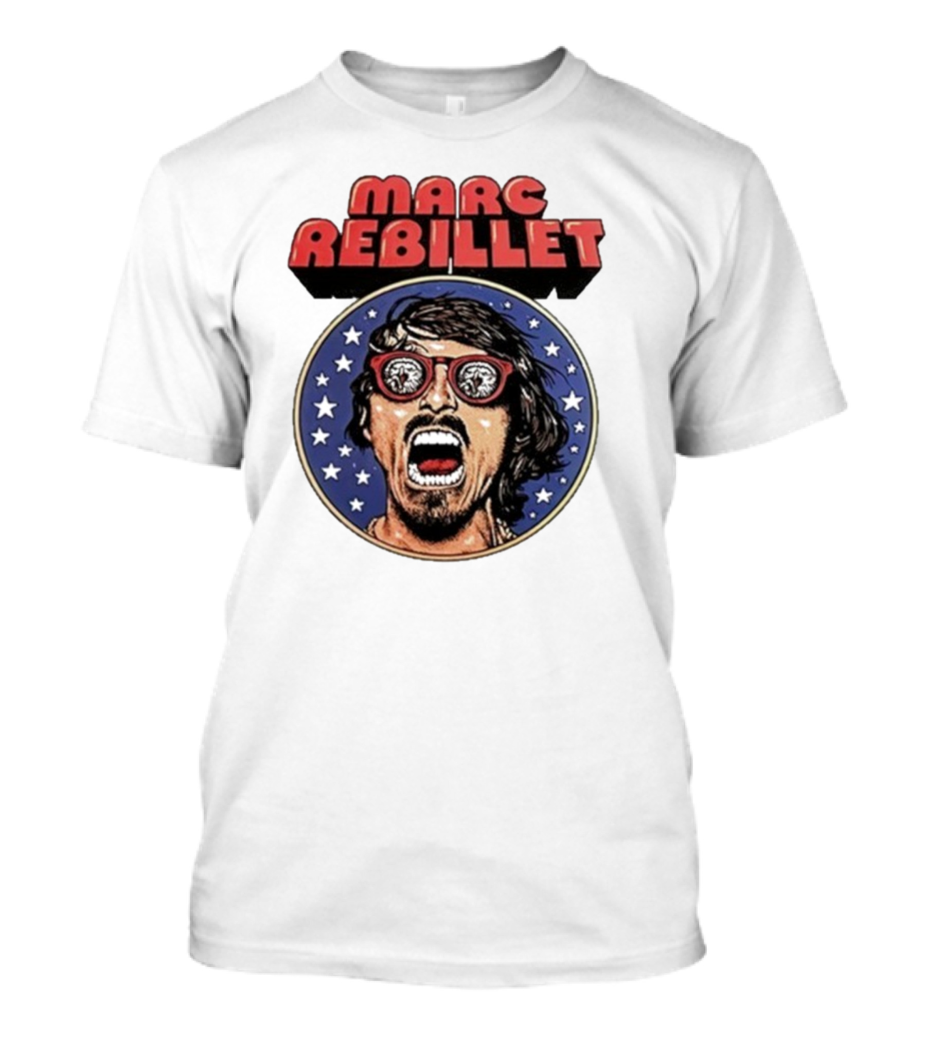 Marc Rebillet North America Tour 2025 Retro Stars Sunglasses Head T-Shirt