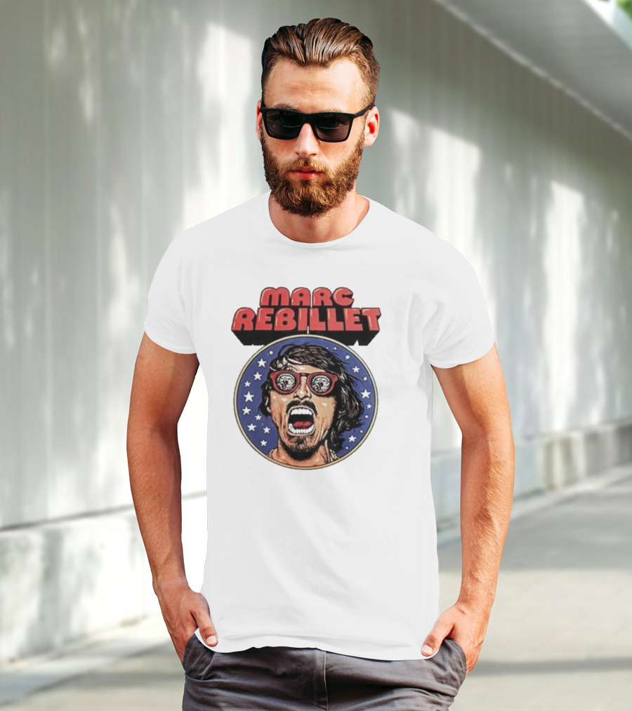 Marc Rebillet North America Tour 2025 Retro Stars Sunglasses Head T-Shirt