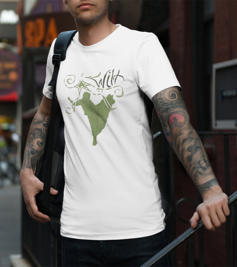 Wilt Fall Tour 2025 Dates Supporting Taylor Acorn Headline Show Swirl Green Silhouette T-Shirt