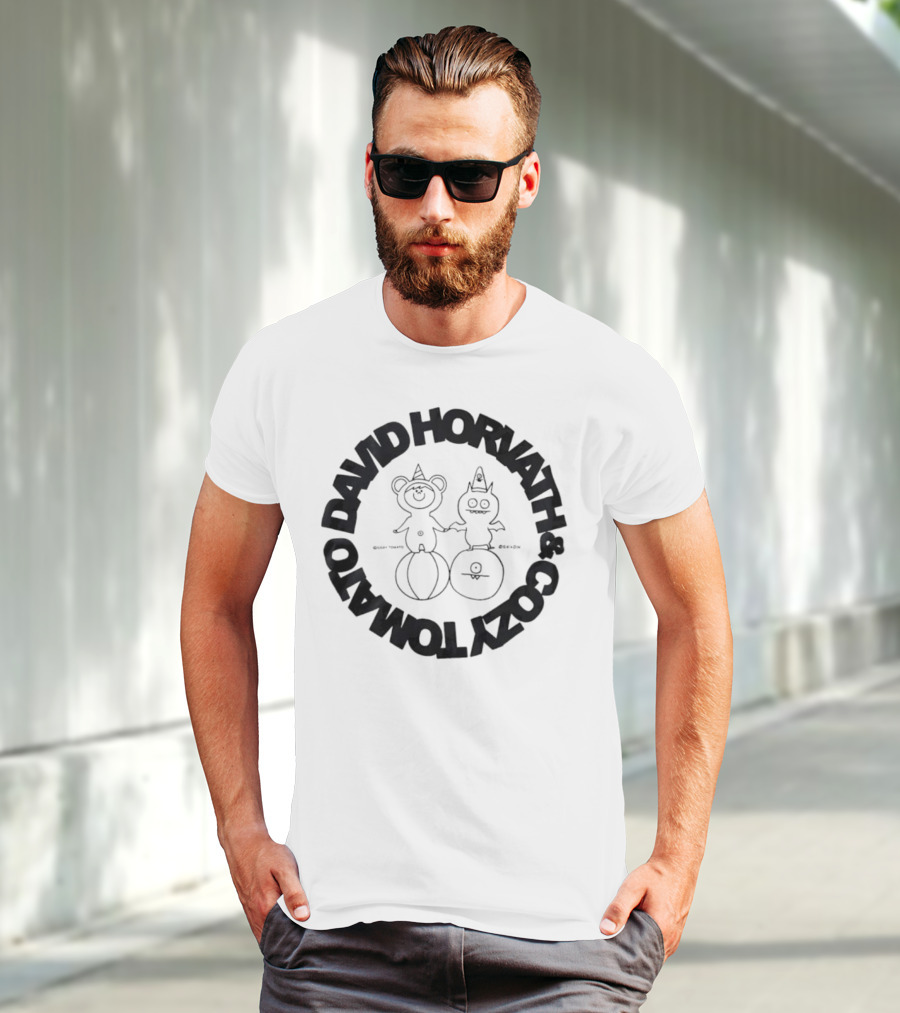 David Horvath Cozy Tomato Bear Tomato Character Design T-Shirt