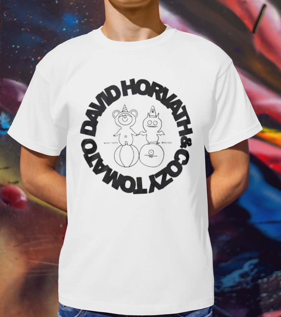 David Horvath Cozy Tomato Bear Tomato Character Design T-Shirt