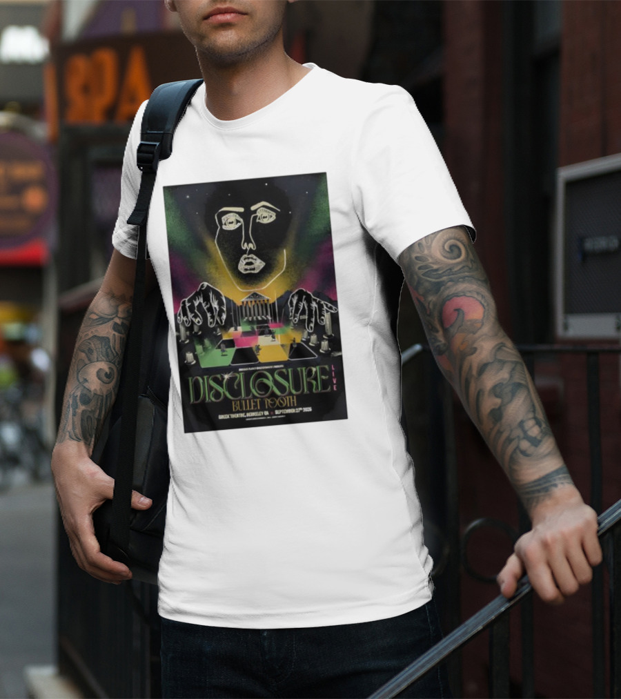 Disclosure Live Bullet Tooth September 27th 2025 Greek Theatre Berkeley CA T-Shirt