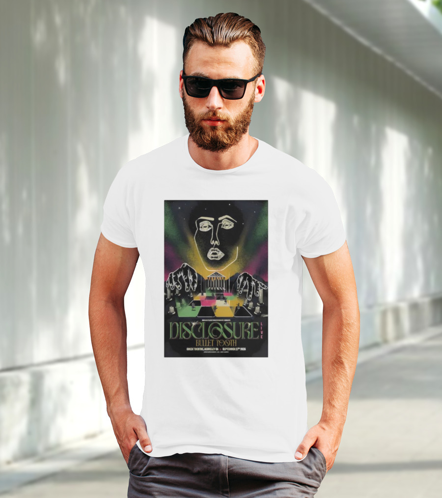 Disclosure Live Bullet Tooth September 27th 2025 Greek Theatre Berkeley CA T-Shirt