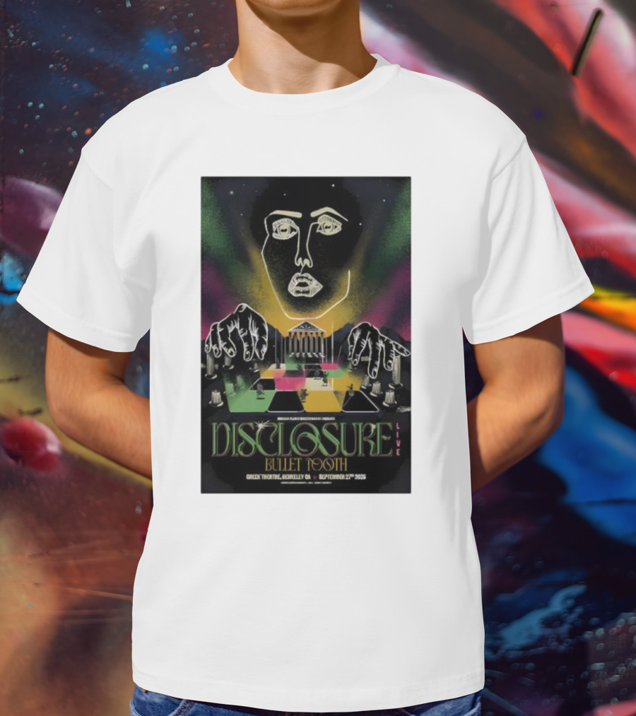 Disclosure Live Bullet Tooth September 27th 2025 Greek Theatre Berkeley CA T-Shirt
