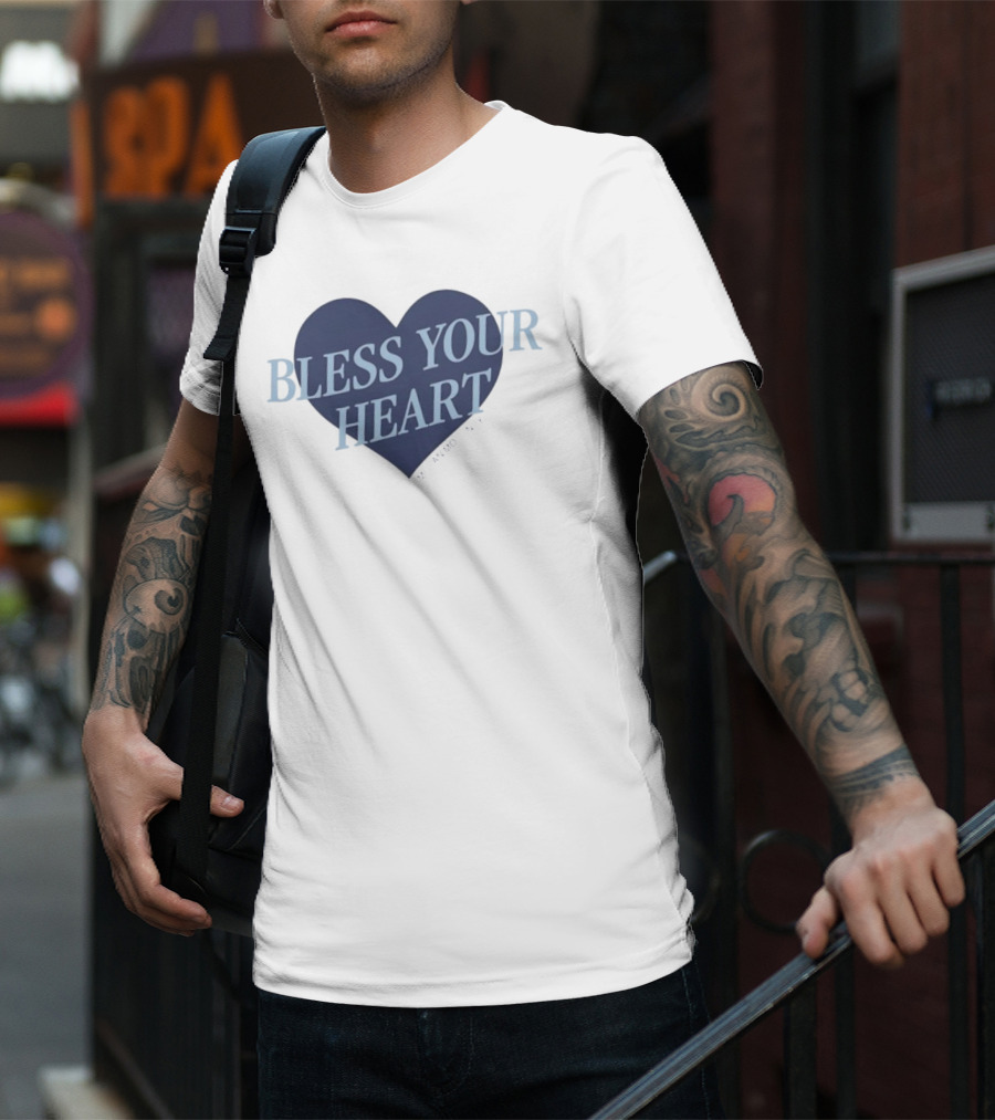 Bless Your Heart Megan Moroney Heart Design T-Shirt