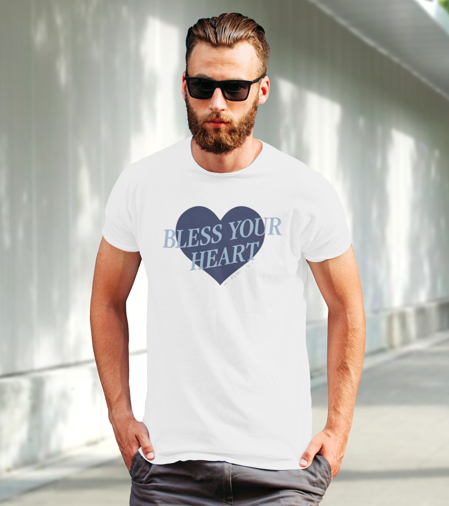 Bless Your Heart Megan Moroney Heart Design T-Shirt