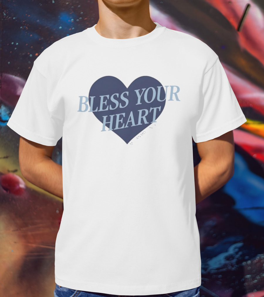 Bless Your Heart Megan Moroney Heart Design T-Shirt
