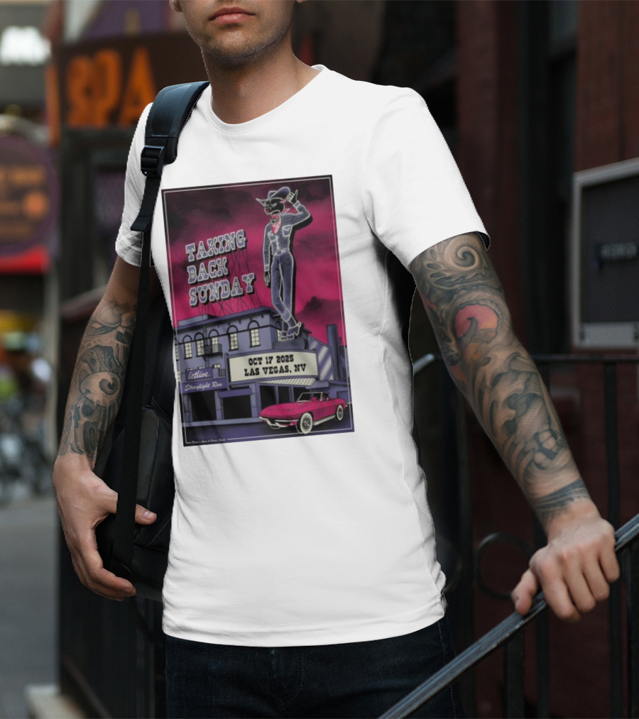 Taking Back Sunday October 17 2025 Las Vegas NV Letlive Straylight Run T-Shirt