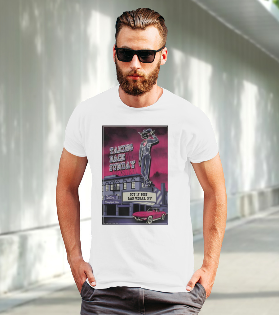 Taking Back Sunday October 17 2025 Las Vegas NV Letlive Straylight Run T-Shirt