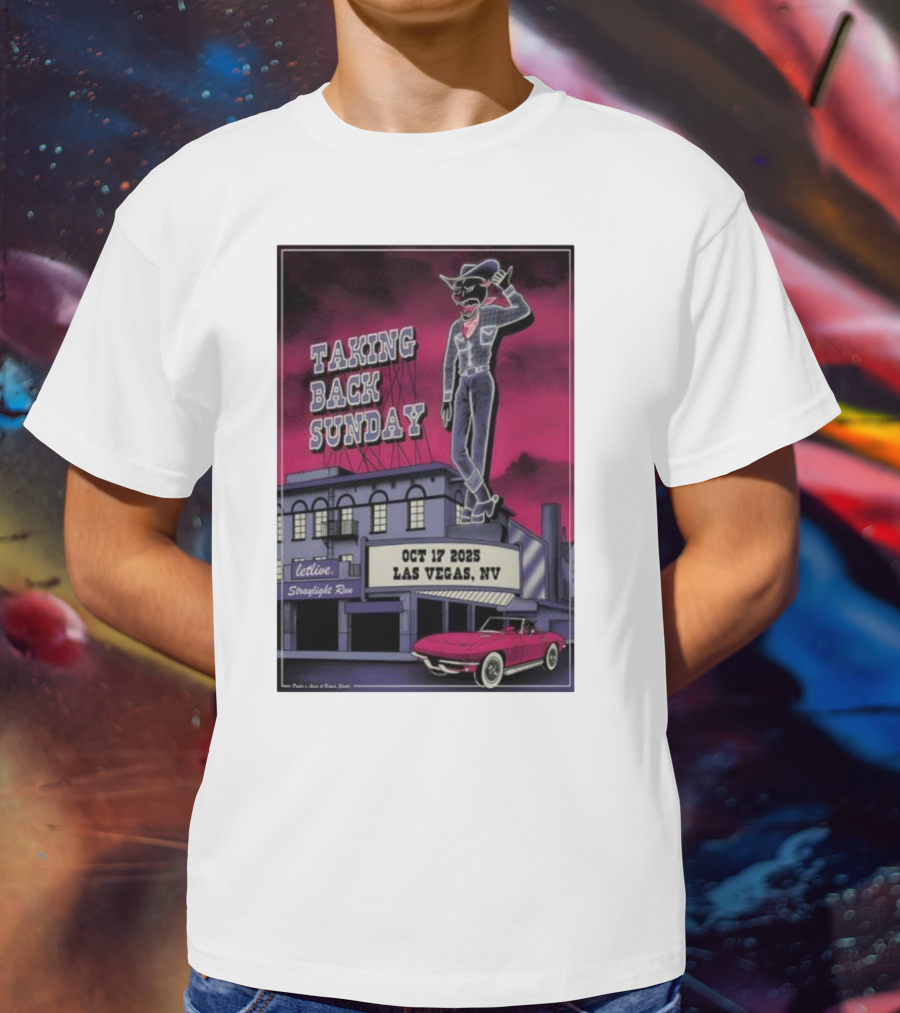 Taking Back Sunday October 17 2025 Las Vegas NV Letlive Straylight Run T-Shirt