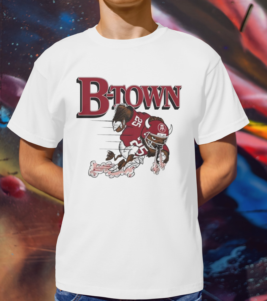 B-Town Bison Football Indiana Sooners 25 T-Shirt