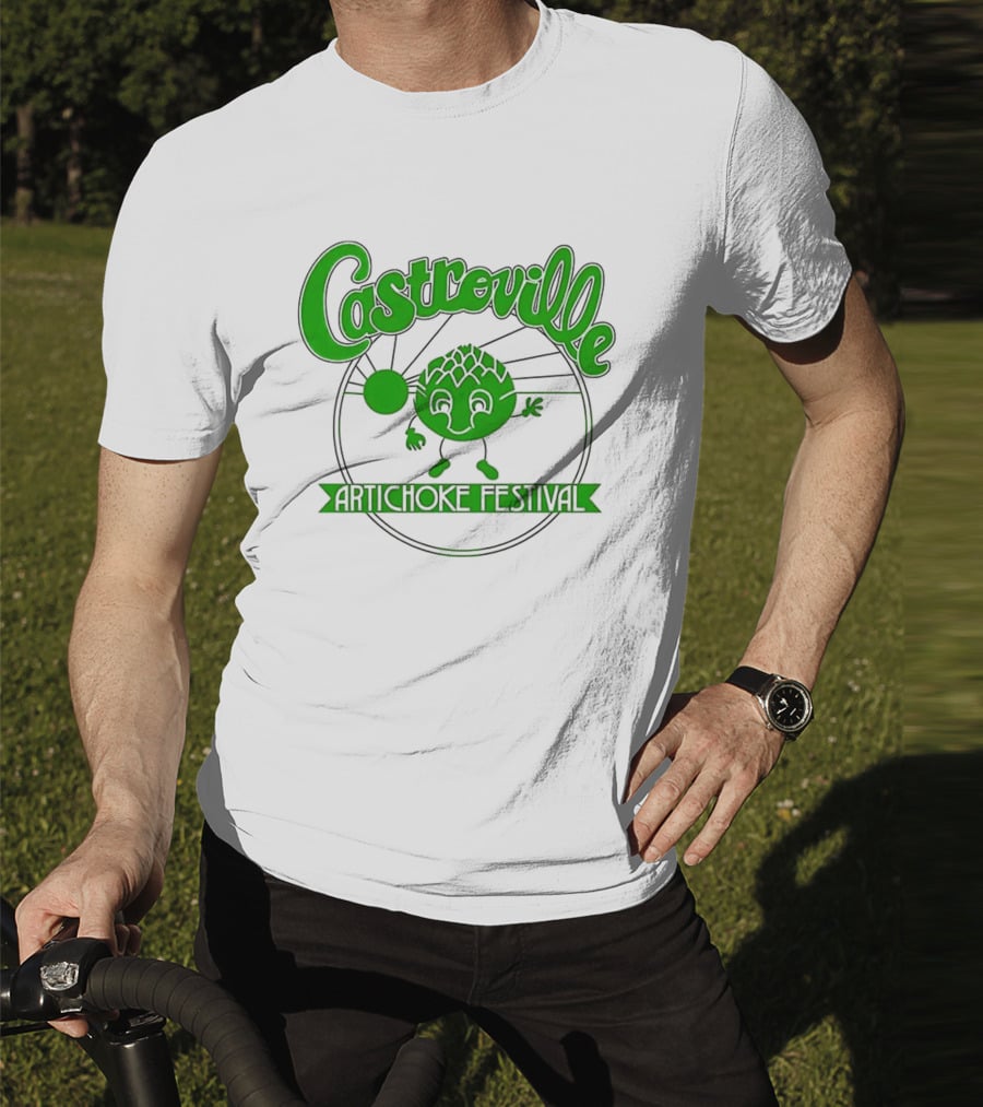 Castroville Artichoke Festival Fun Green Character T-Shirt