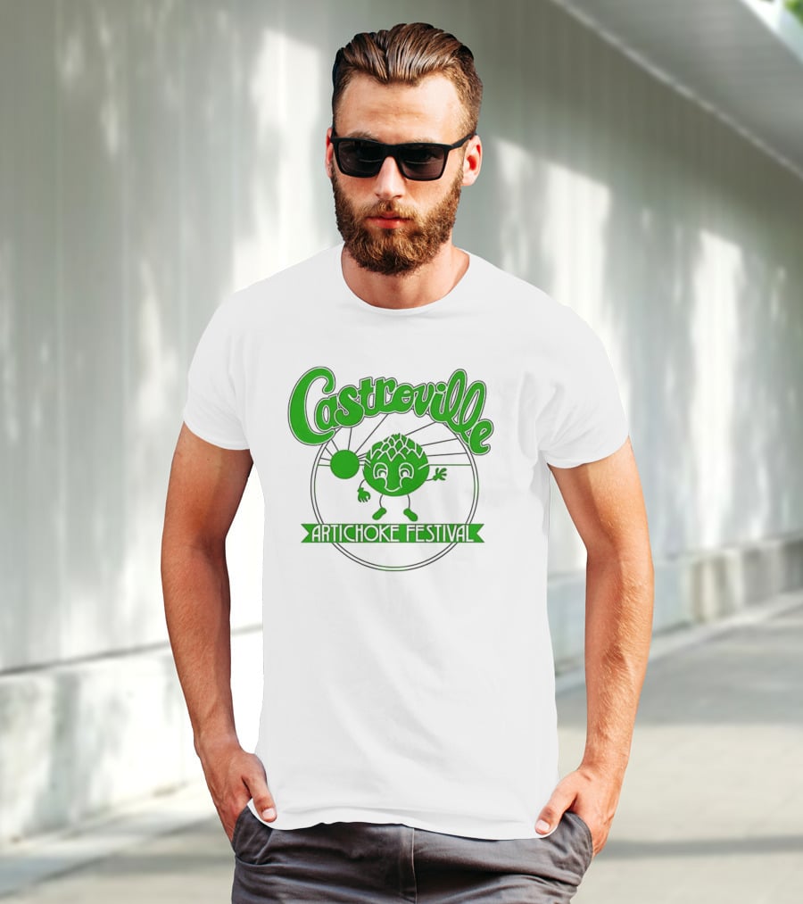 Castroville Artichoke Festival Fun Green Character T-Shirt