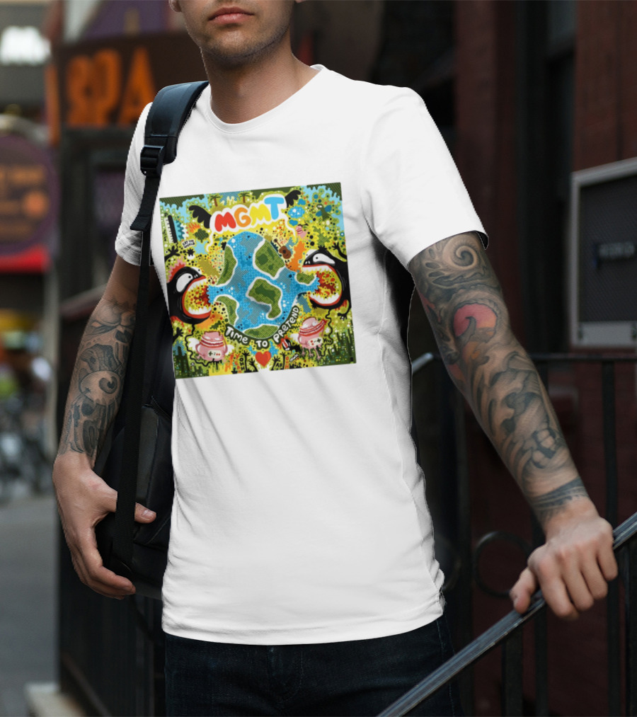 MGMT Time To Pretend EP Colorful Nature Fantasy Album Art T-Shirt