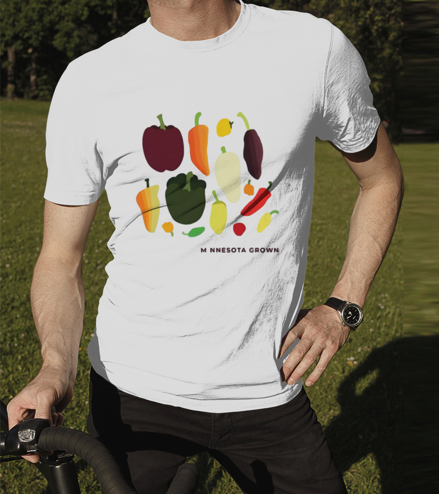 Minnesota Grown Colorful Peppers Variety T-Shirt