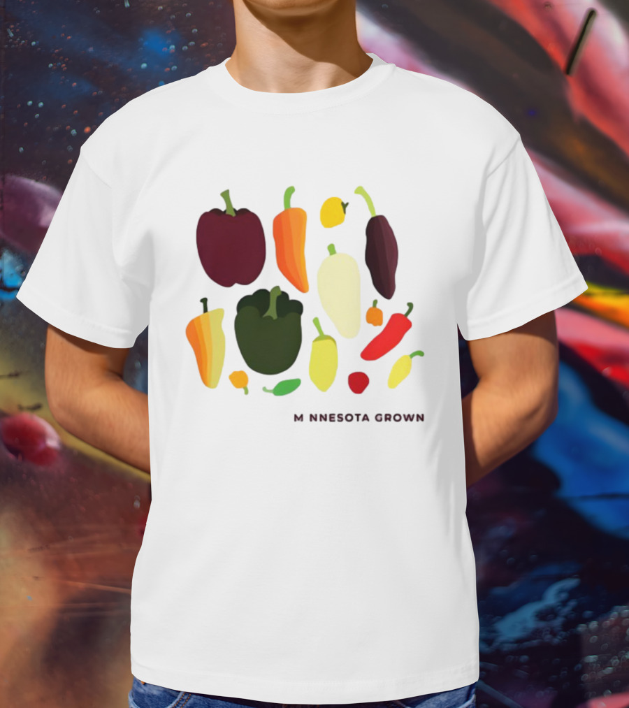 Minnesota Grown Colorful Peppers Variety T-Shirt