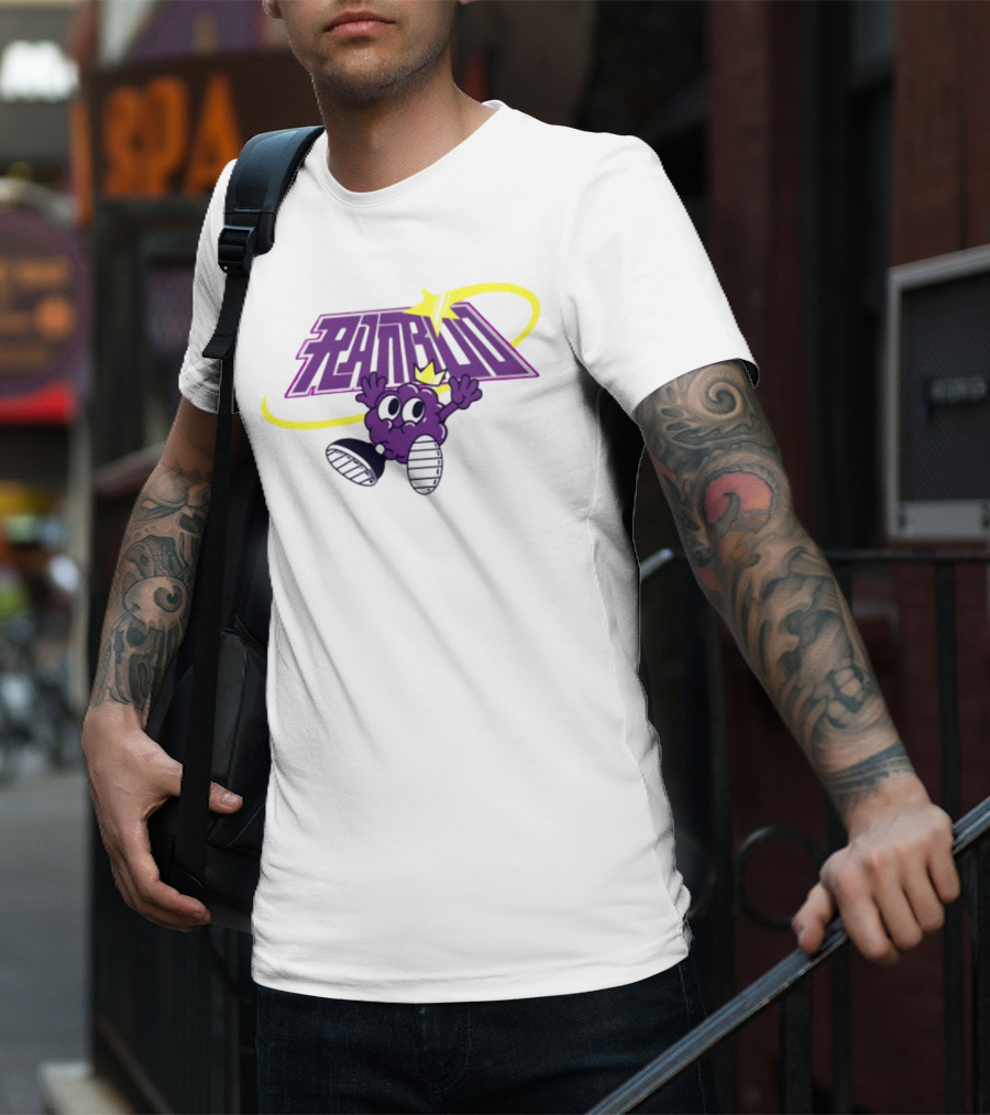 Ranboo Sneaker Crowned Purple Character With Yellow Swirl And Sneakers T-Shirt