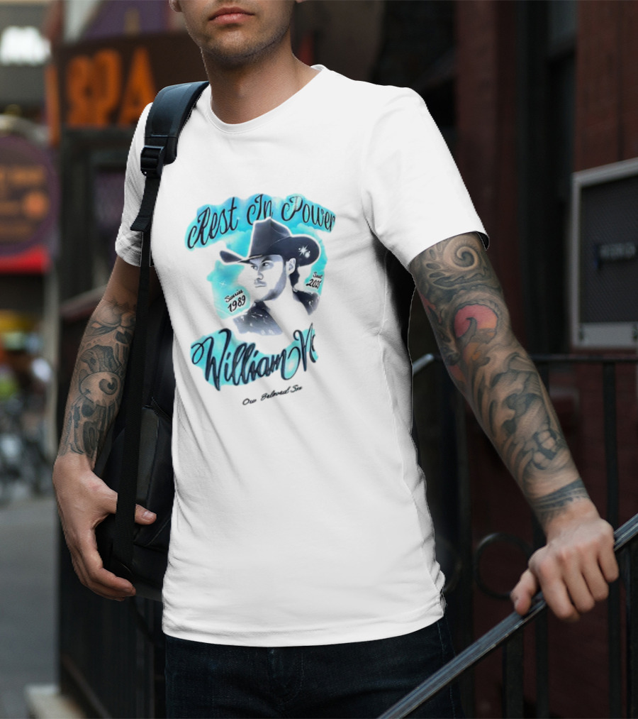 Rest In Power William Neff Sunrise 1989 Sunset 2023 Cowboy Hat Memorial T-Shirt