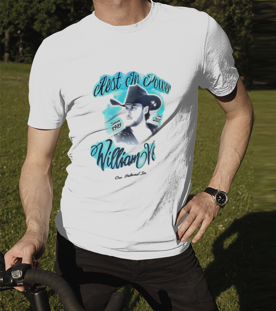 Rest In Power William Neff Sunrise 1989 Sunset 2023 Cowboy Hat Memorial T-Shirt
