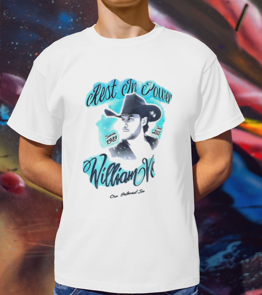 Rest In Power William Neff Sunrise 1989 Sunset 2023 Cowboy Hat Memorial T-Shirt