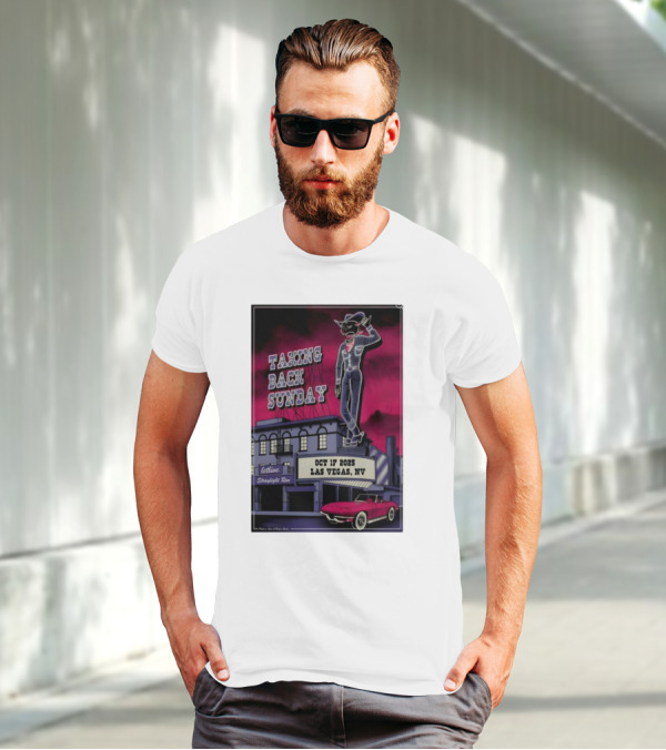Taking Back Sunday Oct 17 2025 Las Vegas NV Concert Letlive Straylight Run T-Shirt