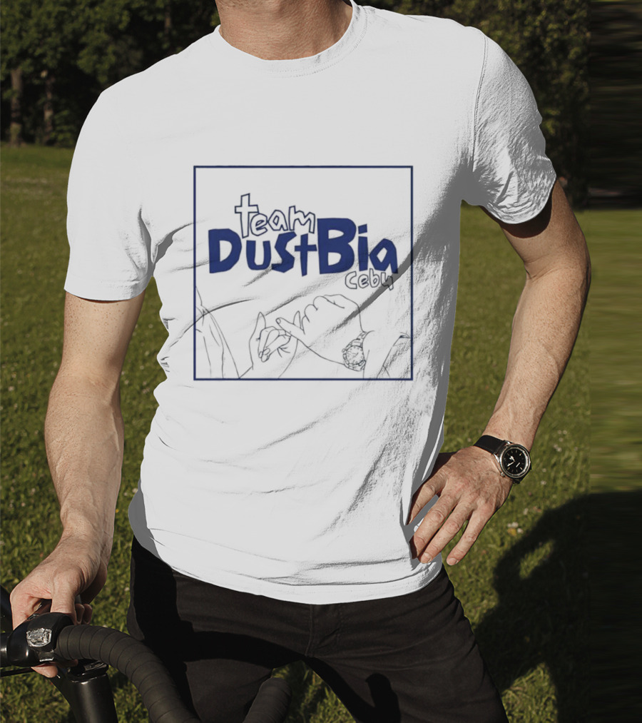 Team DustBia Cebu Hand Gesture Outline Logo T-Shirt
