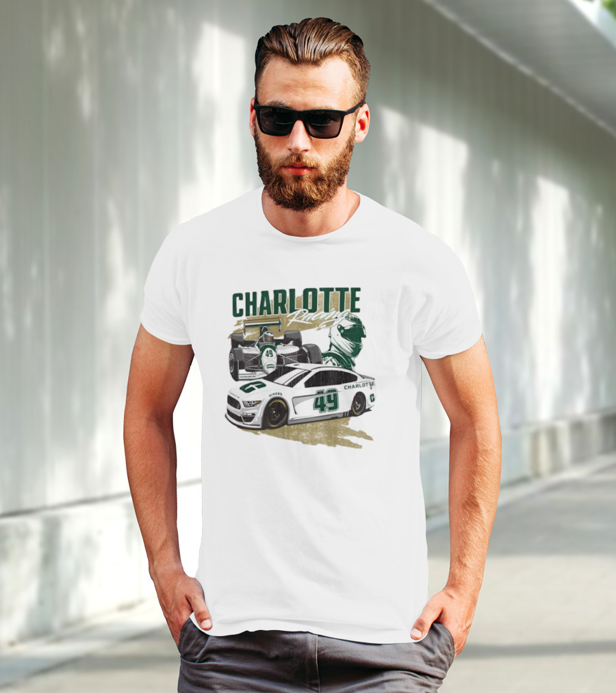 Charlotte Racing Car 49 UNC Niners Racing Team T-Shirt